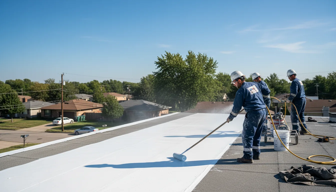 Commercial roof coating in East Charleston, VT near me